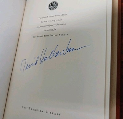 Playing For Keeps by David Halberstam (Signed 1st Edition, The Franklin Library)