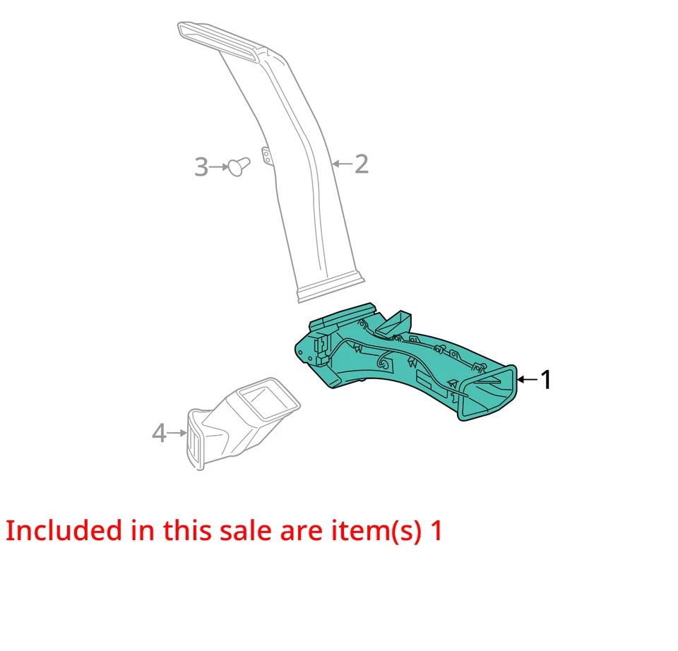 适用于 15-20 雪佛兰 SUBURBAN 5.3 后交流加热器鼓风机外壳 带管路见裂纹 — 第 4/4 张图片