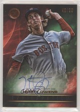 2016 Topps Legacies of Baseball Exhilaration Green 48/99 Henry Owens Auto 0v1