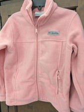 Columbia Girls XXS Benton Springs Fleece Full Zip Jacket Satin Pink Active Wear