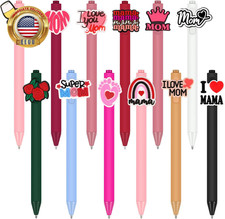 12 Pcs Mothers Day Pens Gifts for Mom Cute Ballpoint Pen Funny Retractable Writi