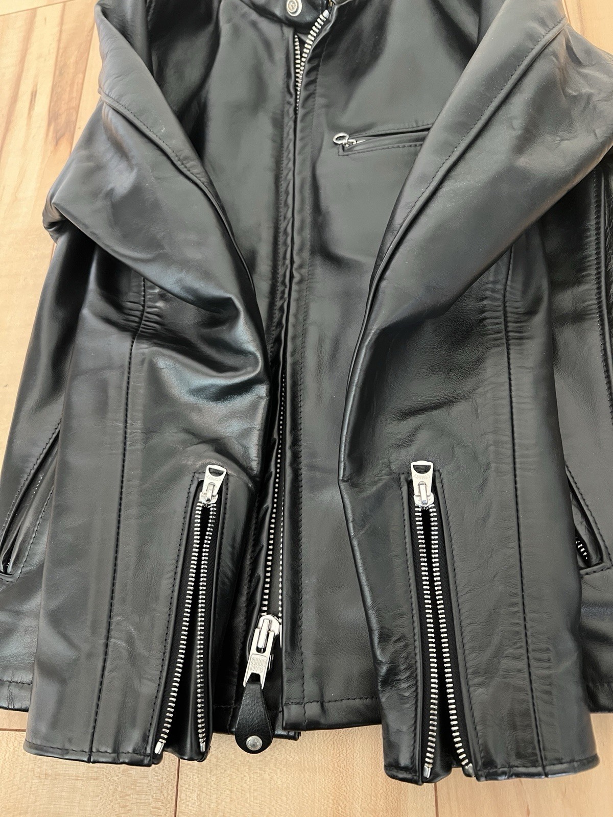 schott 641hh 34 perfecto horsehide leather motorcycle jacket caferacer 618 613