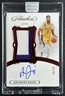 ANTHONY DAVIS 2019-20 PANINI FLAWLESS #VP-ADV VERTICAL GU PATCH AUTO RUBY 10/15