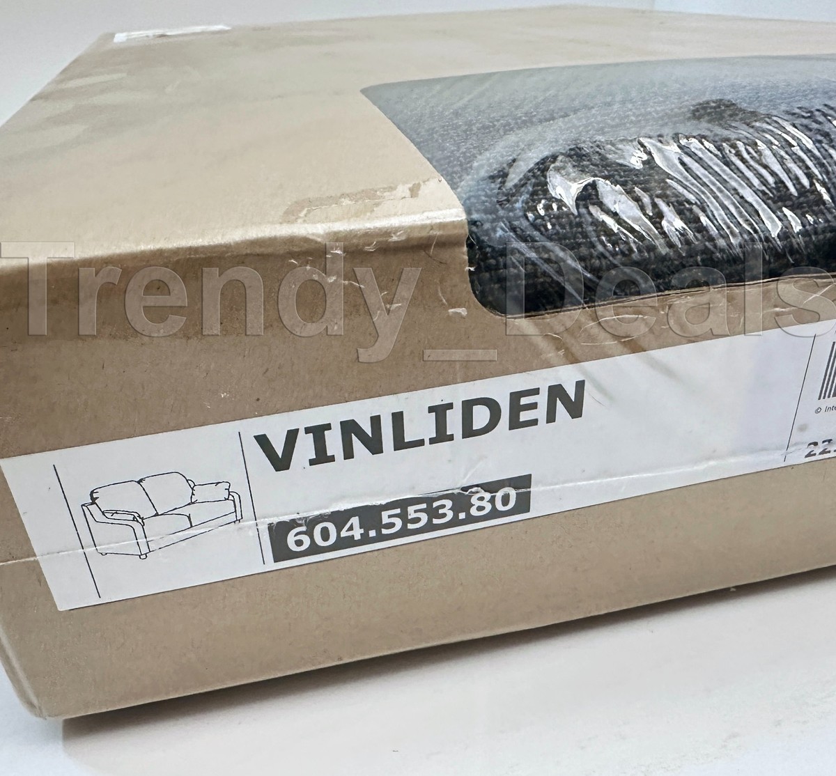 【新品未使用】IKEA VINLIDEN ヴィンリデン カバー Ikea VINLIDEN 2-Seat Loveseat Sofa COVER, Hillared anthracite