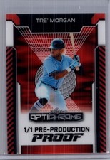 Tre Morgan 2025 Leaf Optichrome Baseball 1/1 Pre Production Proof