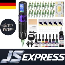 All-in-One Tattoo Maschine Set: 20 Nadeln & 8...