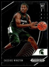 2020-21 Panini Prizm Draft Picks Collegiate Cassius Winston Rookie College Card. rookie card picture