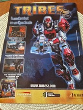 Tribes 2 2001 Print Advert Vintage PC Game Magazine Ad
