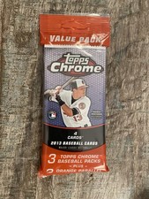 2013 Topps Chrome Baseball EXCLUSIVE Factory Sealed Value Pack-ORANGE REFRACTORS