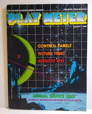 Play Meter Magazine Aug 1983 Early Pinball & Arcade Ads Star Wars Journey Atari