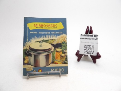 #ad #ad 1951 Mirro Matic Pressure Cooker Booklet Recipes Directions Time Tables Vintage $9.88