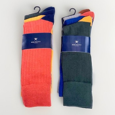 Hackett London Herrensocken 3er-Pack Einheitsgröße Baumwolle bunt neu elegant formell