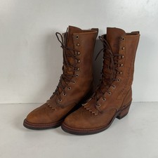 Vintage Abilene Lace Up Packer Boots Men’s 8.5 D USA Made