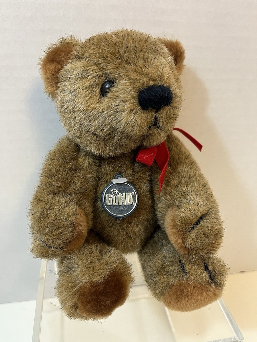 Vtg 1983 GUND 12” Brown Jointed Teddy Bear Collectors Classic