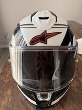 Alpinestars Supertech R7 Motorcycle Helmet Whiteblackred