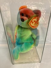 Ty Beanie Baby  Authenticated Garcia the Bear 4-3 Vibrant Colors MQ NEW MWMT's