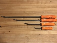 Snap-on Tools Spb704o 4pc Orange Hard Handle Prybar Set - 8 12 18 24 Inch Snap-on Tools Spb704o 4pc Orange Hard Handle Prybar Set - 8 12 18 24 Inch