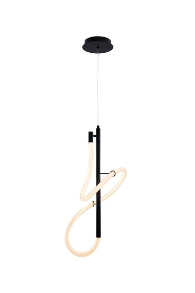 Domoletti Tigris LED Pendelleuchte 16W 4000K Schwarz Metall 50X50Cm IP20-image