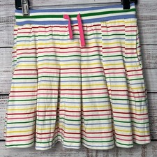 Mini Boden Pleated Jersey Skirt Striped Skort 13-14Y NEW