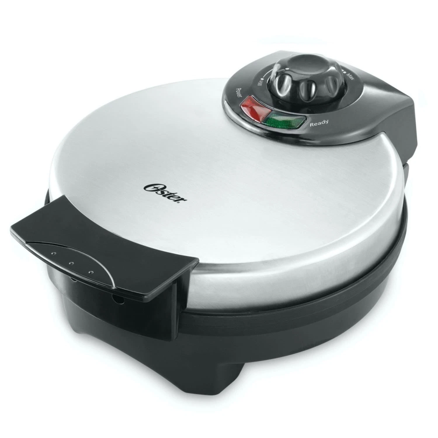 8" Nonstick Belgian Waffle Maker W/ Temperature Control Silver