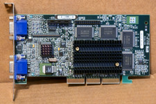 Matrox 906-04 MGI G4 MDH4A16G Dual VGA AGP SGRAM Graphics Video Card -UNTESTED
