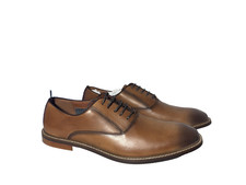 Vince Camuto Lawson Oxford 11M Cognac Leather Men Dress Shoes New NIB