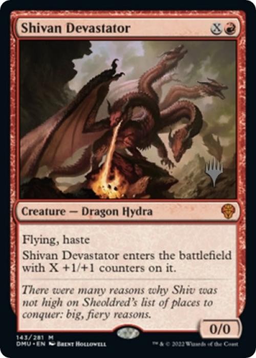 MTG English Shivan Devastator NM Normal Promo Pack: Dominaria United