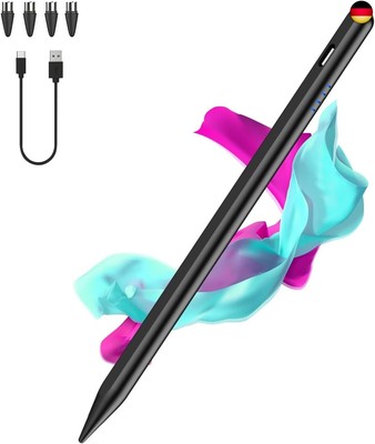 Tablet Stift for Android, Type-C Stylus Pen mit 4 Pom Tips,Magnetic Touchscreen