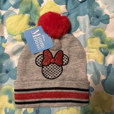 Girls Disney Minnie mouse beanie ages 4 to 7 new with tag