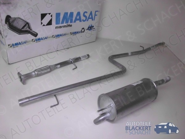 Imasaf Auspuff Ab Kat für Fiat Doblo 119 + Cargo 223 1.4 2005-2010| + Anbauteile-image