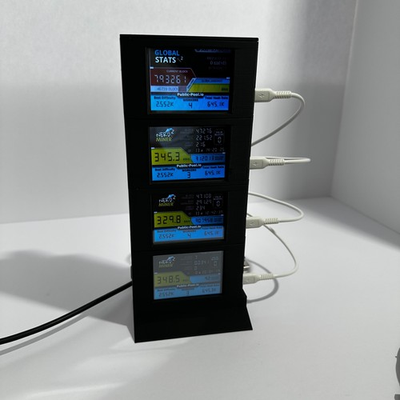 #ad NerdMinerV2 Case A.S.T.R.A. Cooling Tower 4 Stack Tower $56.99