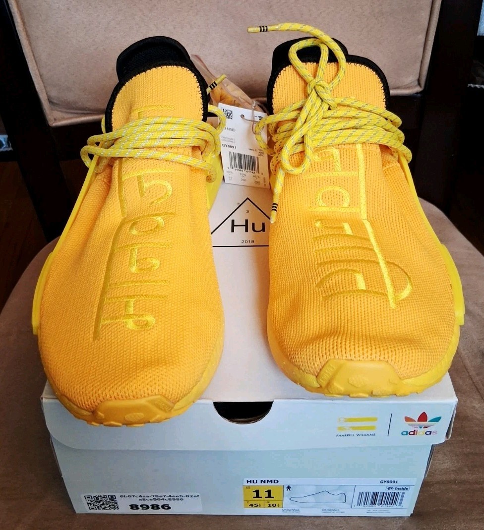 Size 11 - Men's Pharrell x adidas NMD Human Race Yellow for sale