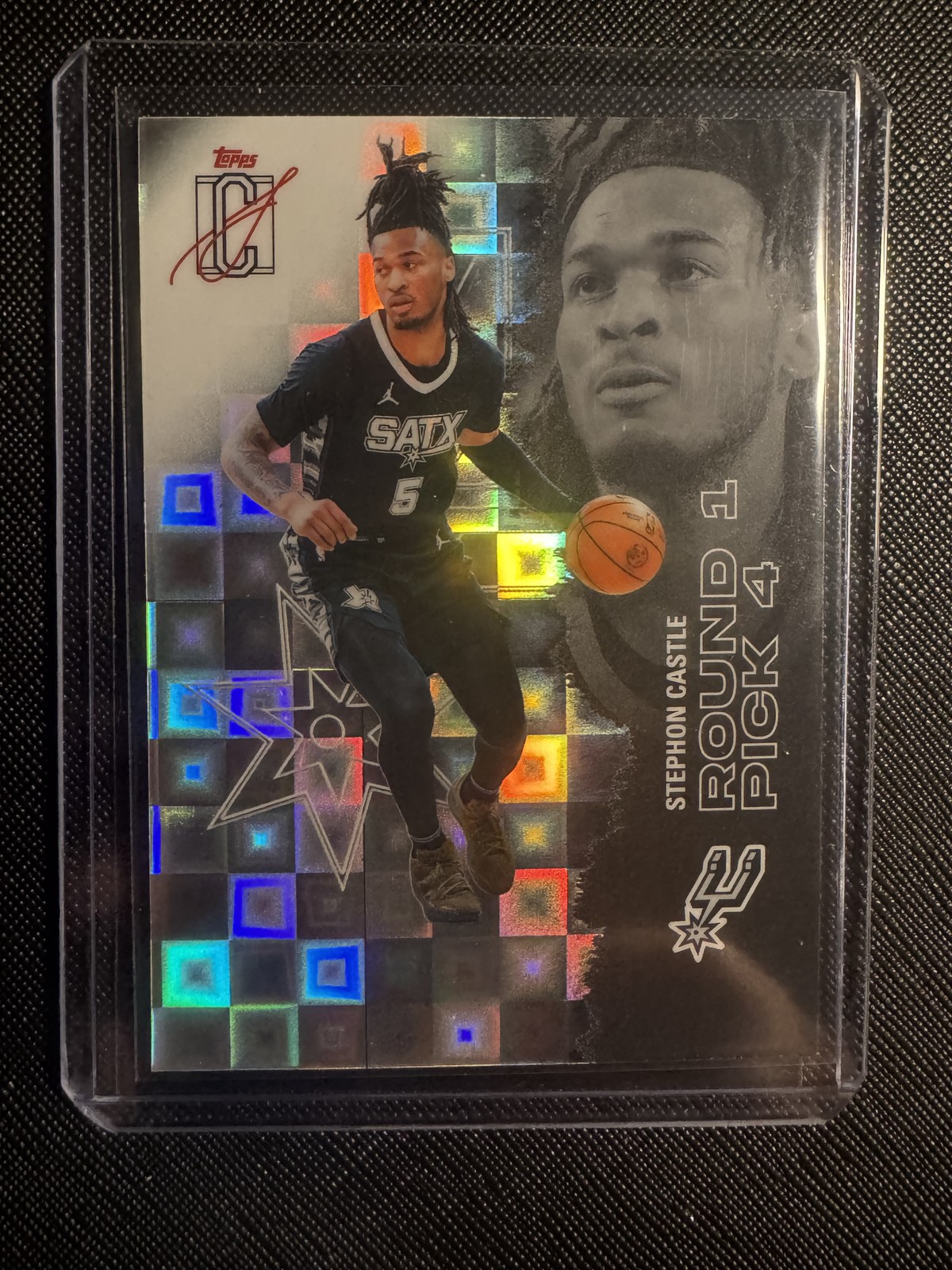 2025-26 Topps Signature Class #53 Stephon Castle Chrome Pandora Refractors