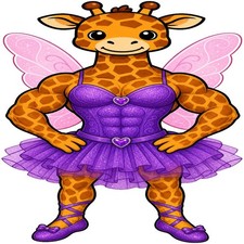 30 Custom Giraffe Fairy Personalized Address Labels
