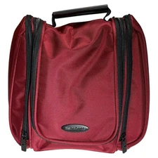 Samsonite Hanging Toiletry Overnight Carry-on Makeup Bag Travel Case in Red NWOT