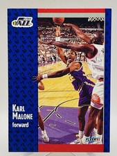1991-92 Fleer Basketball Karl Malone #201 Utah Jazz HOF
