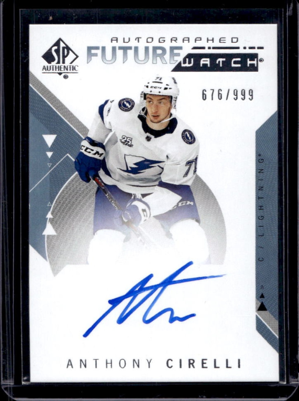 2018-19 SP Authentic Anthony Cirelli RC Future Watch Auto #676/999 Lightning