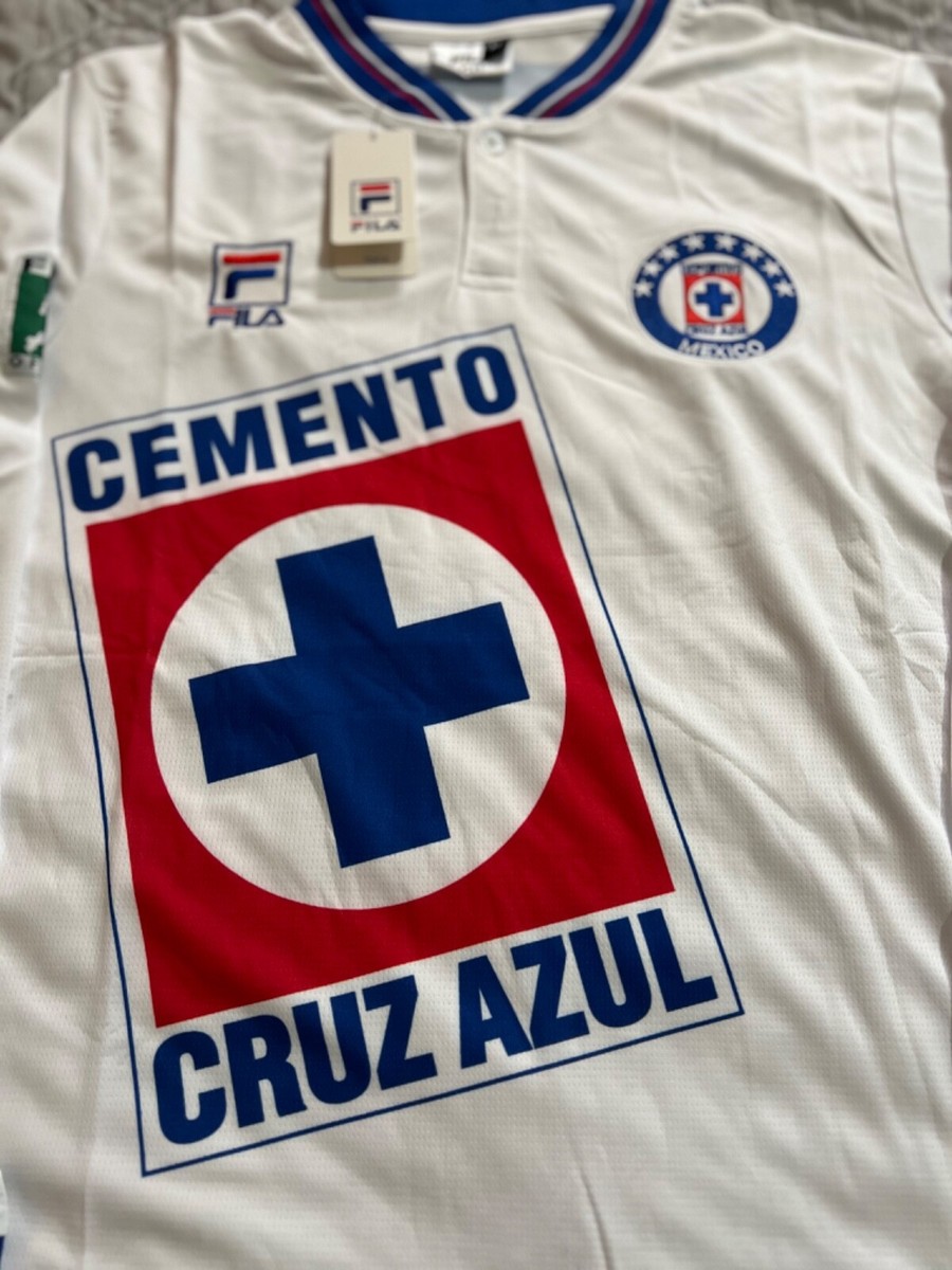【US規格】希少 FILA DEPORTIVO CRUZ AZULサッカーシャツ Club Deportivo Cruz Azul Authentic FILA Jersey Size XLarge