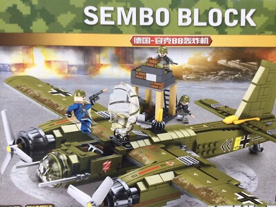 Junkers Ju 88 Klemmbausteine Sembo neu ovp