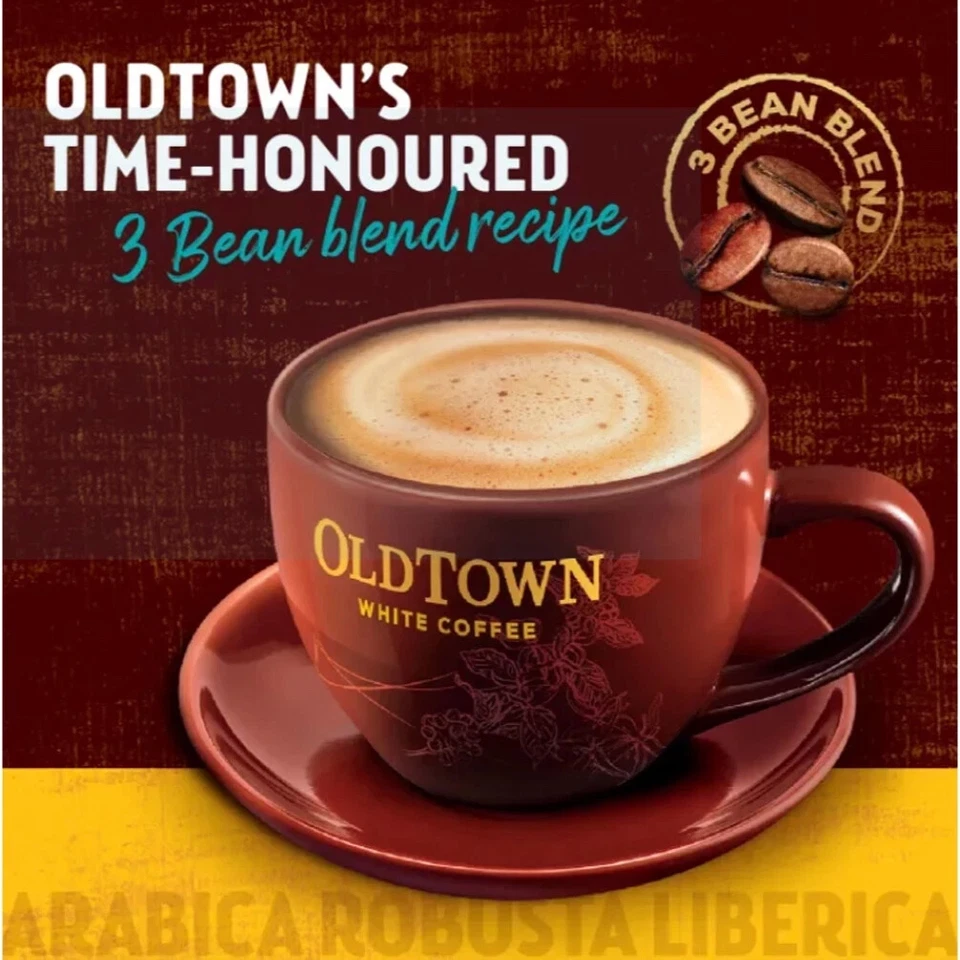 4 X Old Town 3 en 1 Instantáneo Avellana Blanco Café 15 Palitos x 38g + DHL EXPRESS Foto 4 de 4