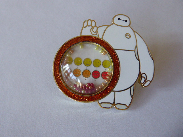 海外　ディズニー　ベイマックス　BIGHERO6 タダシ　ピンズ DLR 3D Baymax holding Lollipop Big Hero 6 Hiro Wasabi