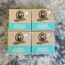 Dr. Squatch All Natural Soap for Men with Light Grit, Coconut Castaway *4 PACK*