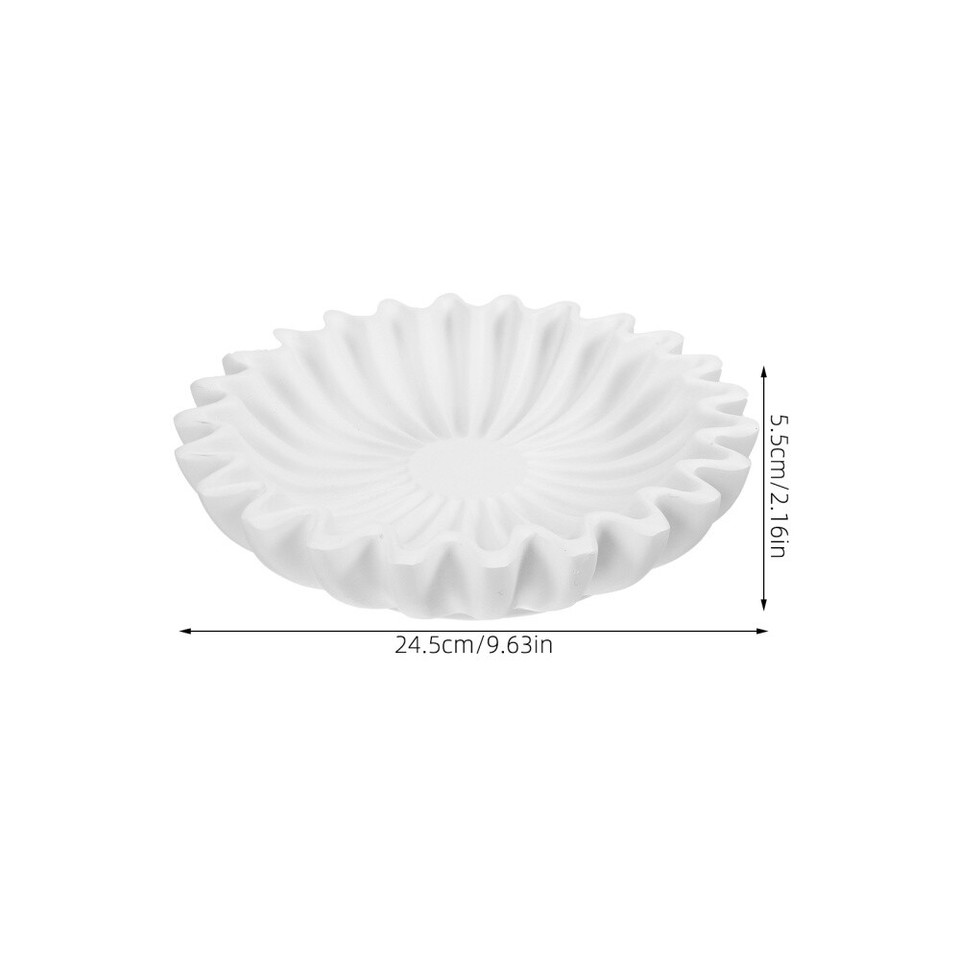 Fluted Decorative Bowl Craft Decorative Bowl Jewelry Storage Tray