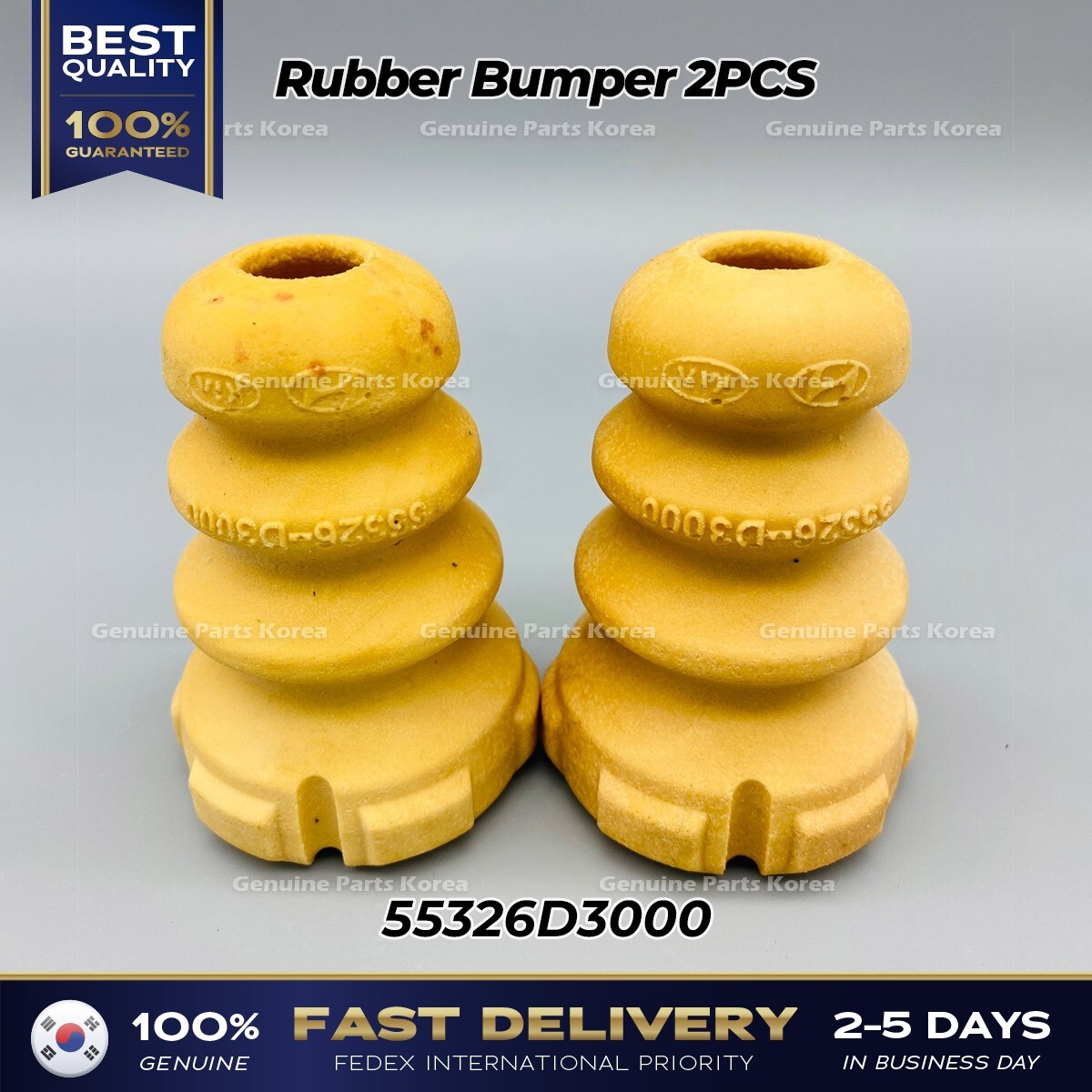 ⭐Genuine⭐ Rubber Bumper 2PCS 55326D3000 for Hyundai Tucson Kia