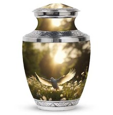Dove Flying In Sunlight Cremation Urn Dove Memorial Urn For Human Ashes