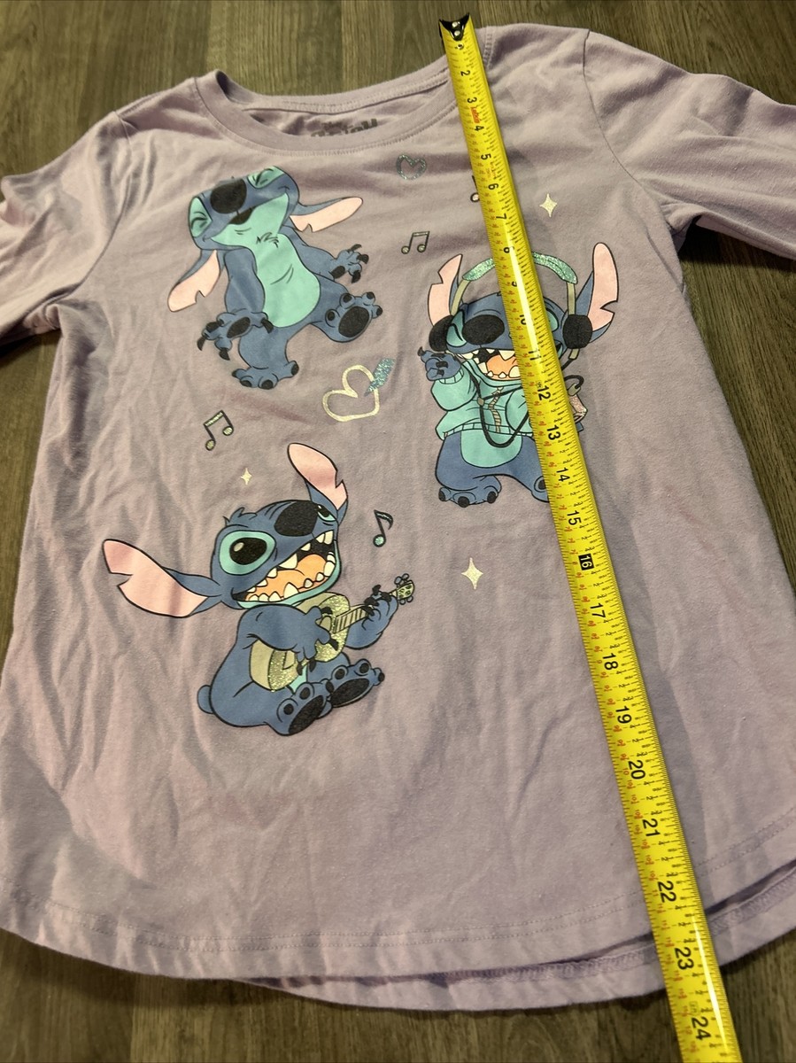 Stitch Disney Long Sleeve Shirt Purple Youth XL | eBay