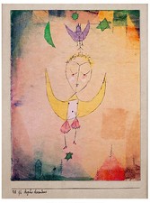 Angel Descending, 1918 by Paul Klee Art Print Poster 12x16