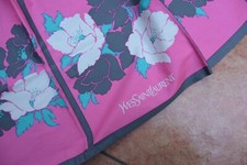 vintage yves saint laurent apron japan pink flower flora