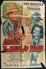 ALONG THE NAVAJO TRAIL Roy Rogers ORIGINAL  1945 1-SHEET MOVIE POSTER 27 x 41 -
