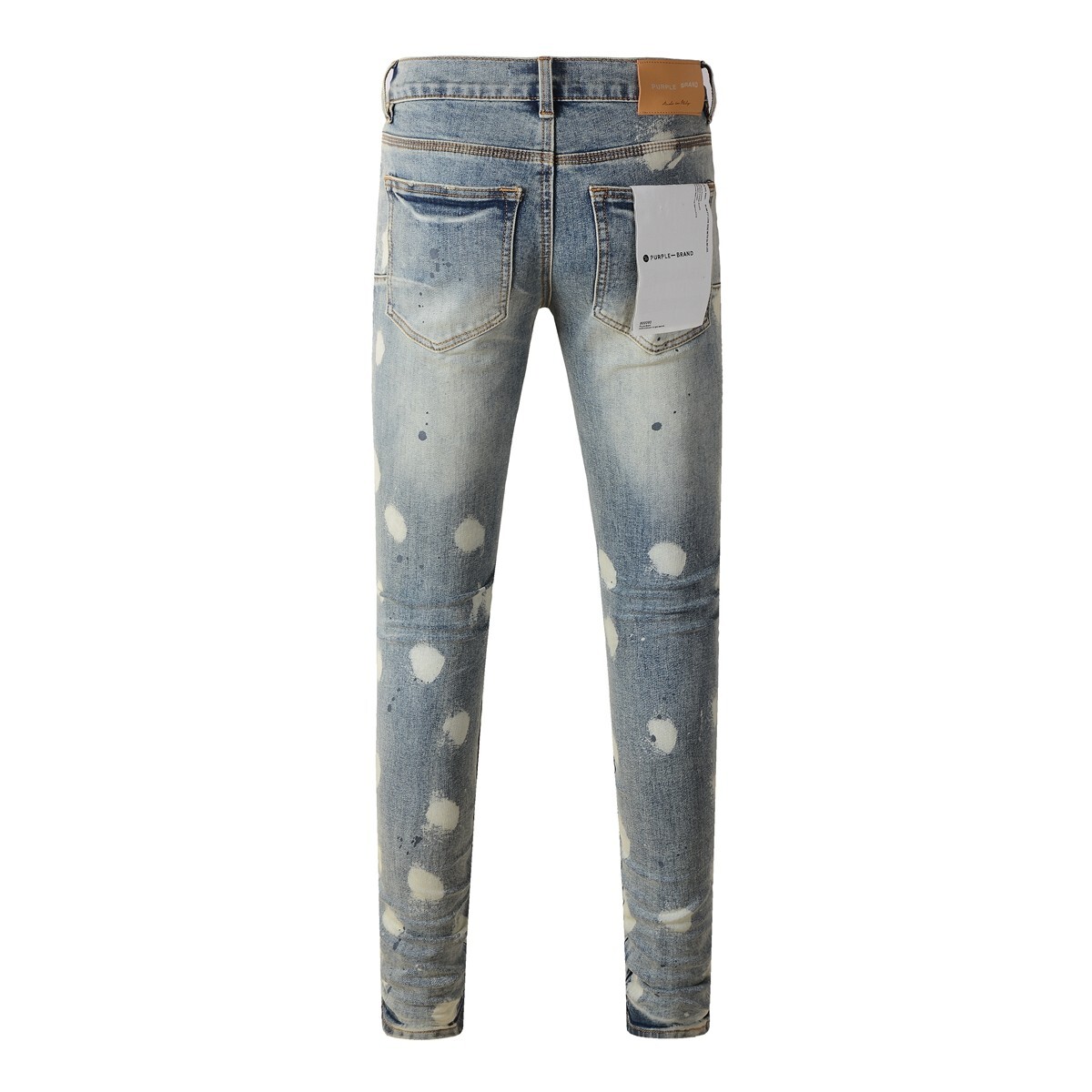 2025 New purple brand men's personalized fashion slim jeans